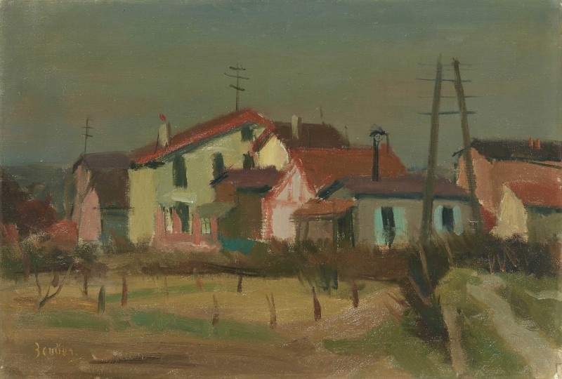 Banlieu mit Häuser, 1930er Jahre