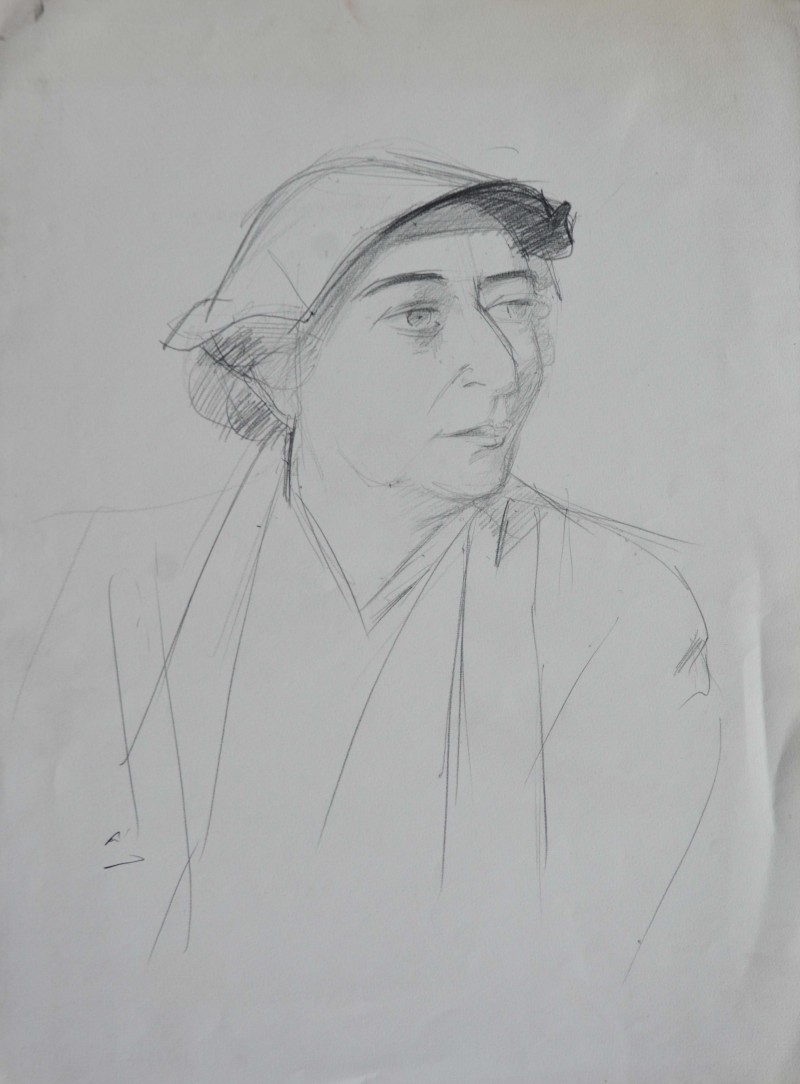 Porträt einer Dame mit Hut