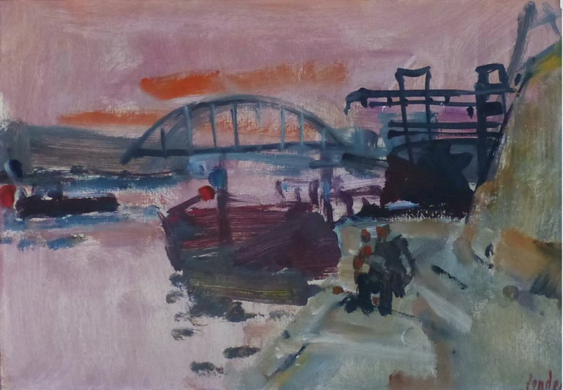 Sonnenuntergang über der Seine, 1962
