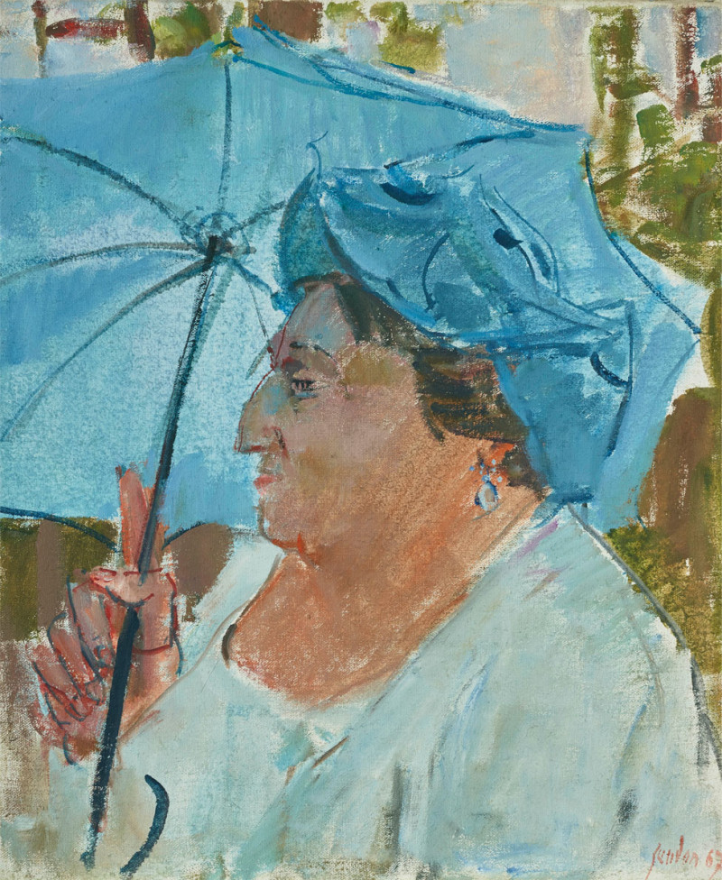 le parapluie bleu