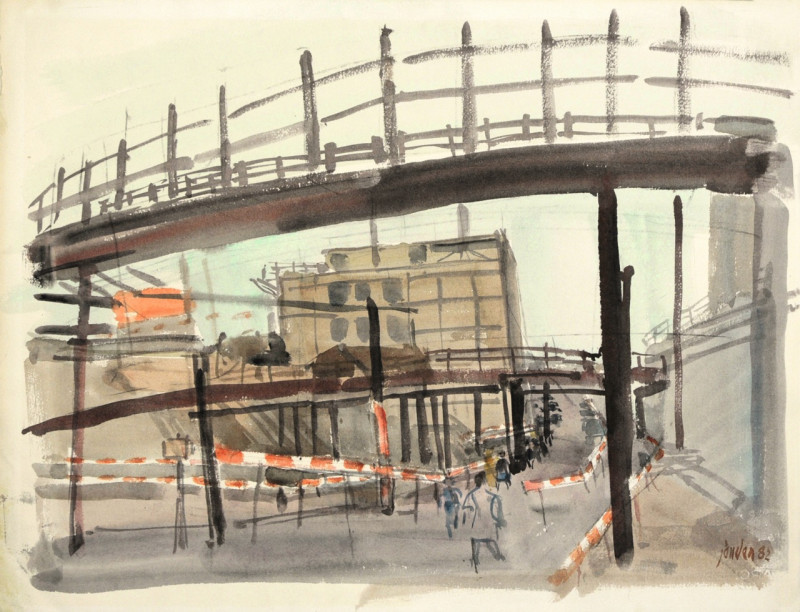 Baustelle Bahnhof Winterthur, 1982