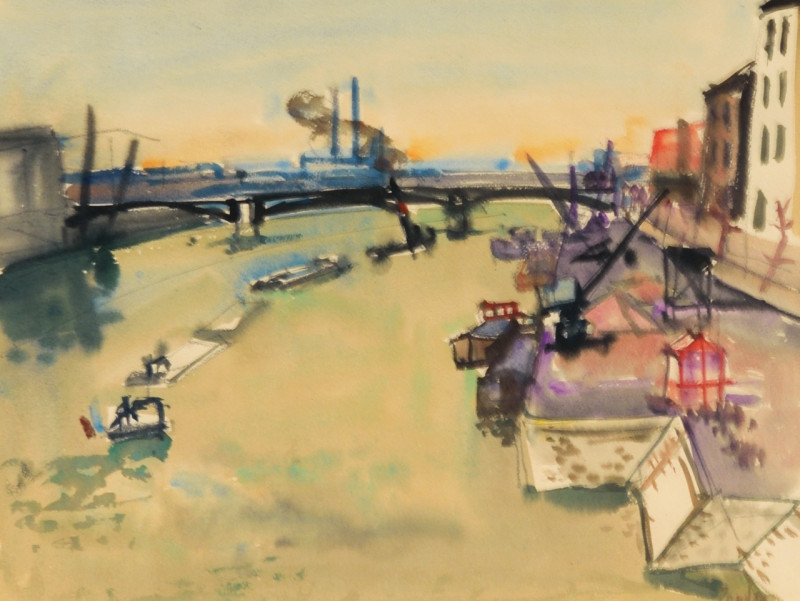 Schlepper auf der Seine