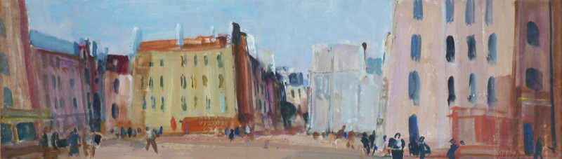 Platz mit Häuserflucht