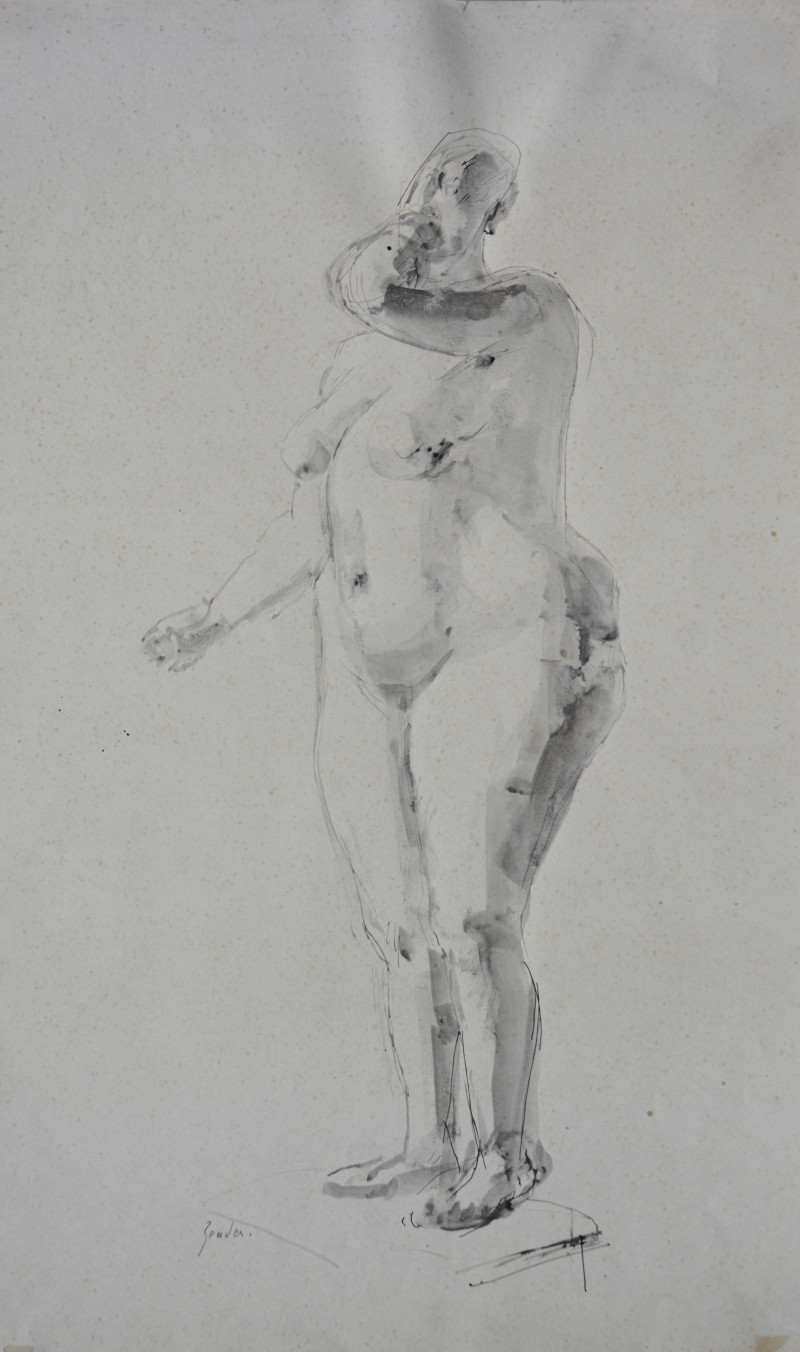 Stehender weiblicher Akt