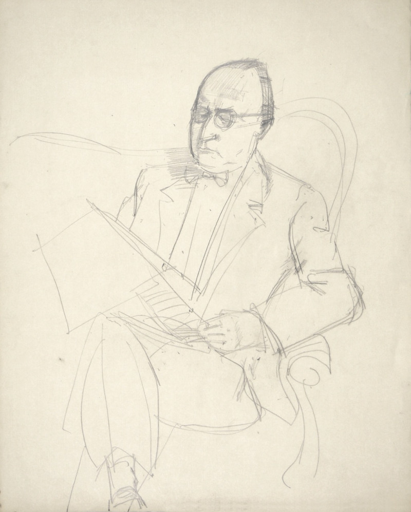 Porträt eines sitzendes Mannes