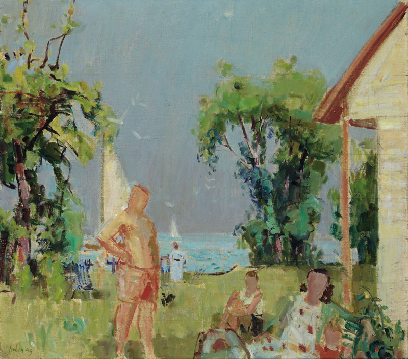 Am See, Studie zu einem Familienbild, 1949