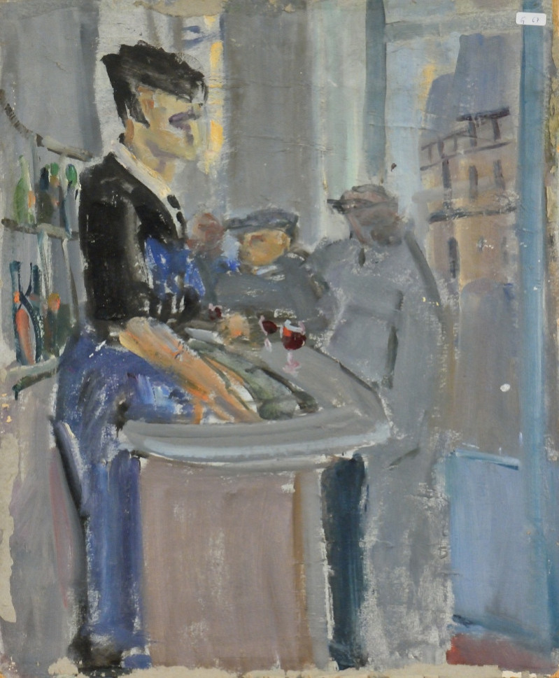 Stehender Akt mit Hut, 1971