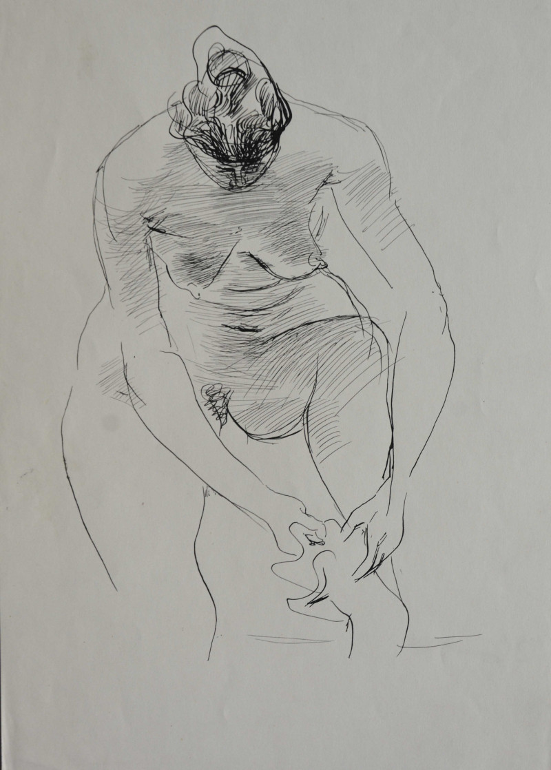 Stehender weiblicher Akt