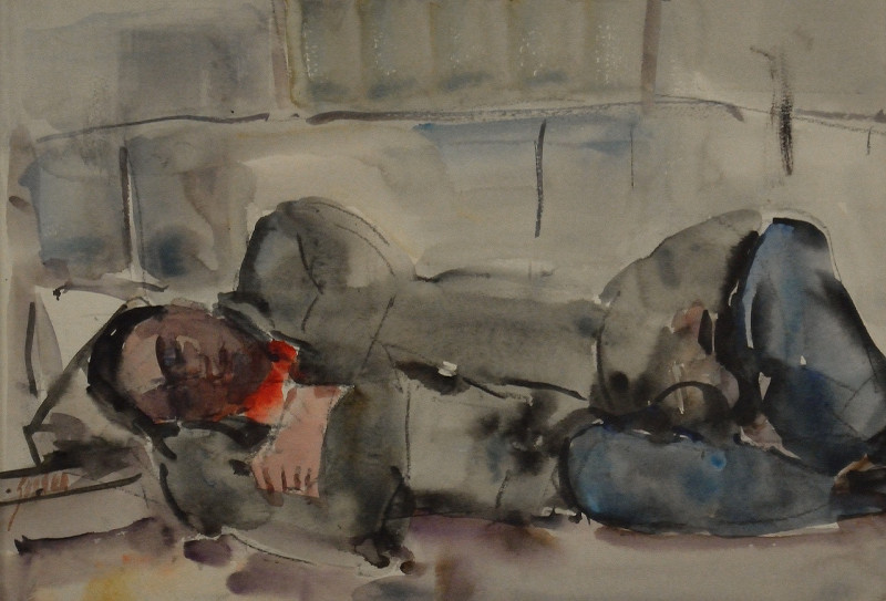 Schlafender Clochard