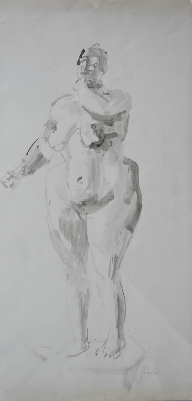 Stehender weiblicher Akt