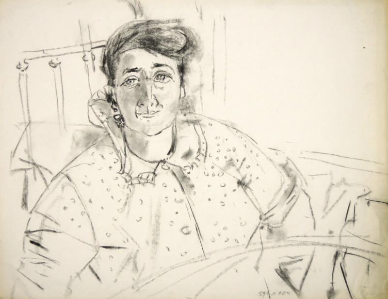 Portrait einer sitzenden Frau