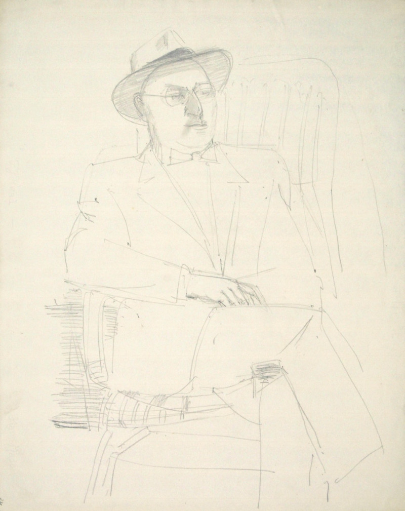 Porträt eines sitzenden Herren