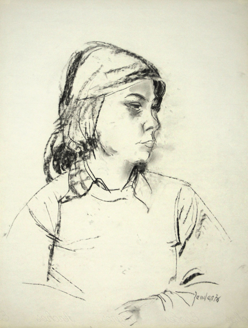 Mädchenporträt im Profil, 1976