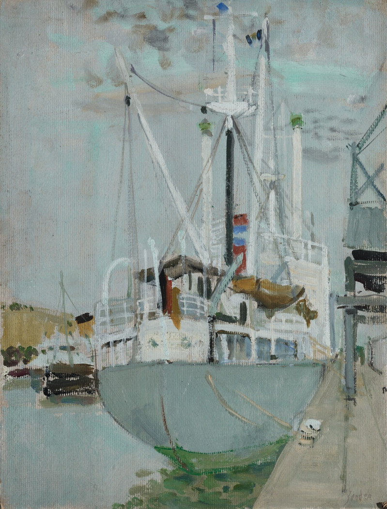 Le chalutier blanc, verso Schiffsbrücke