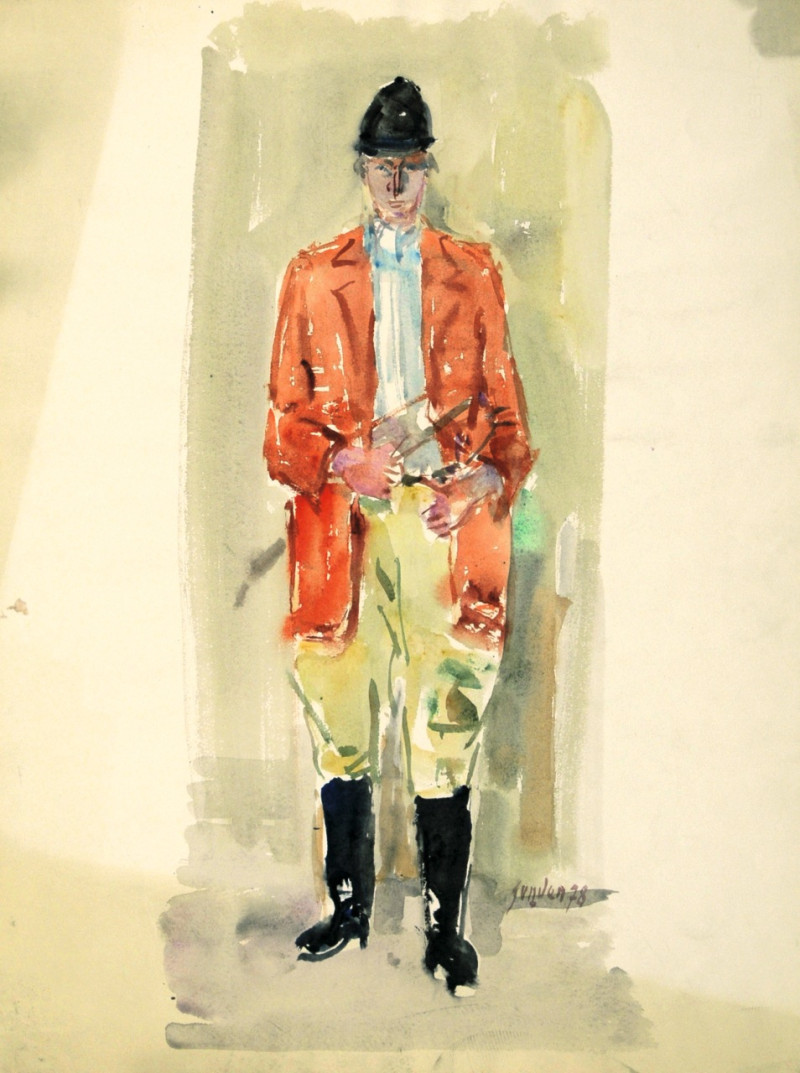 Porträt eines Mannes in Reiteruniform, 1978