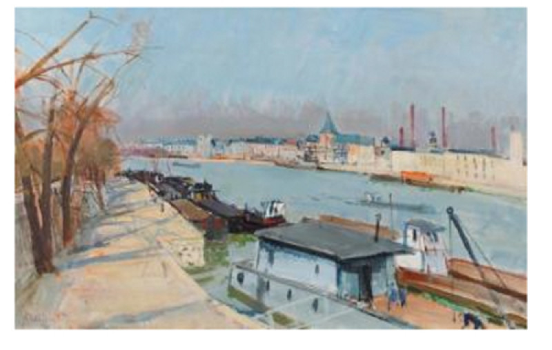 Seine in Paris, 1968