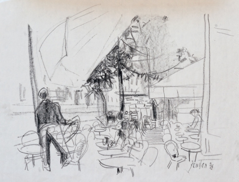 Szene im Strassencafé, 1976