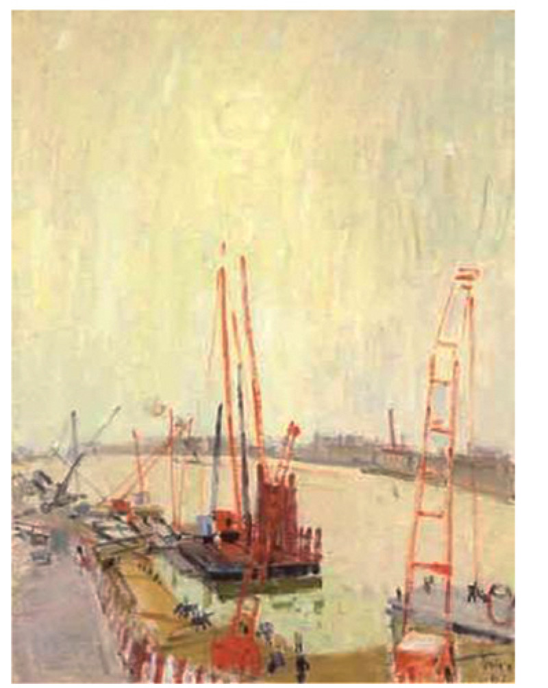 Hafen an der Seine, 1967.