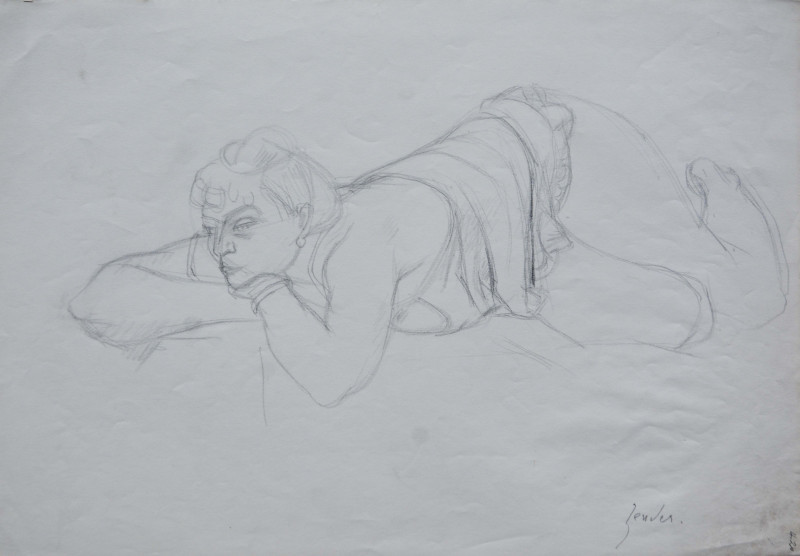 Liegende Frau