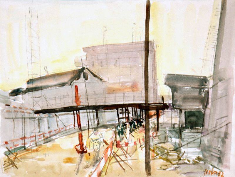 Baustelle, Winterthur, 1982