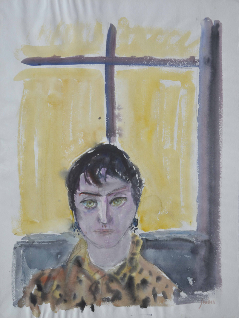 Damenporträt vor Fenster