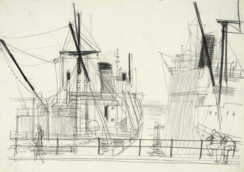 Zwei Schiffe im Hafen