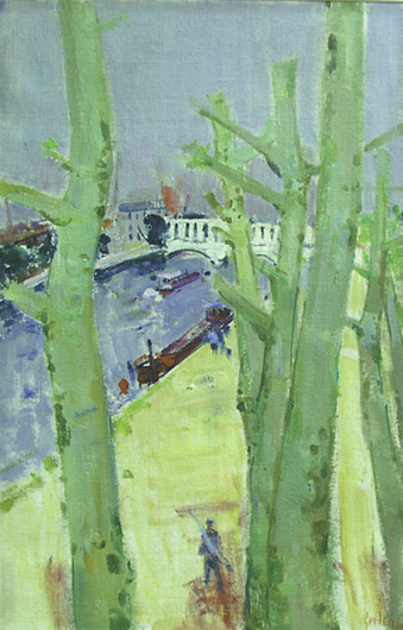 Seine-Landschaft mit Pont de Percey, 1964
