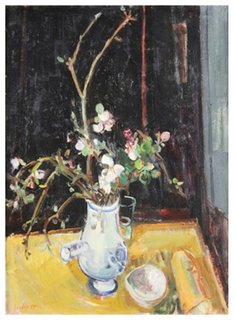 Stillleben mit Blütenzweigen, 1955