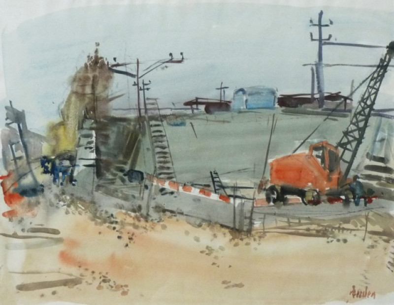 Bahnhofsunterführung im Bau, Winterthur