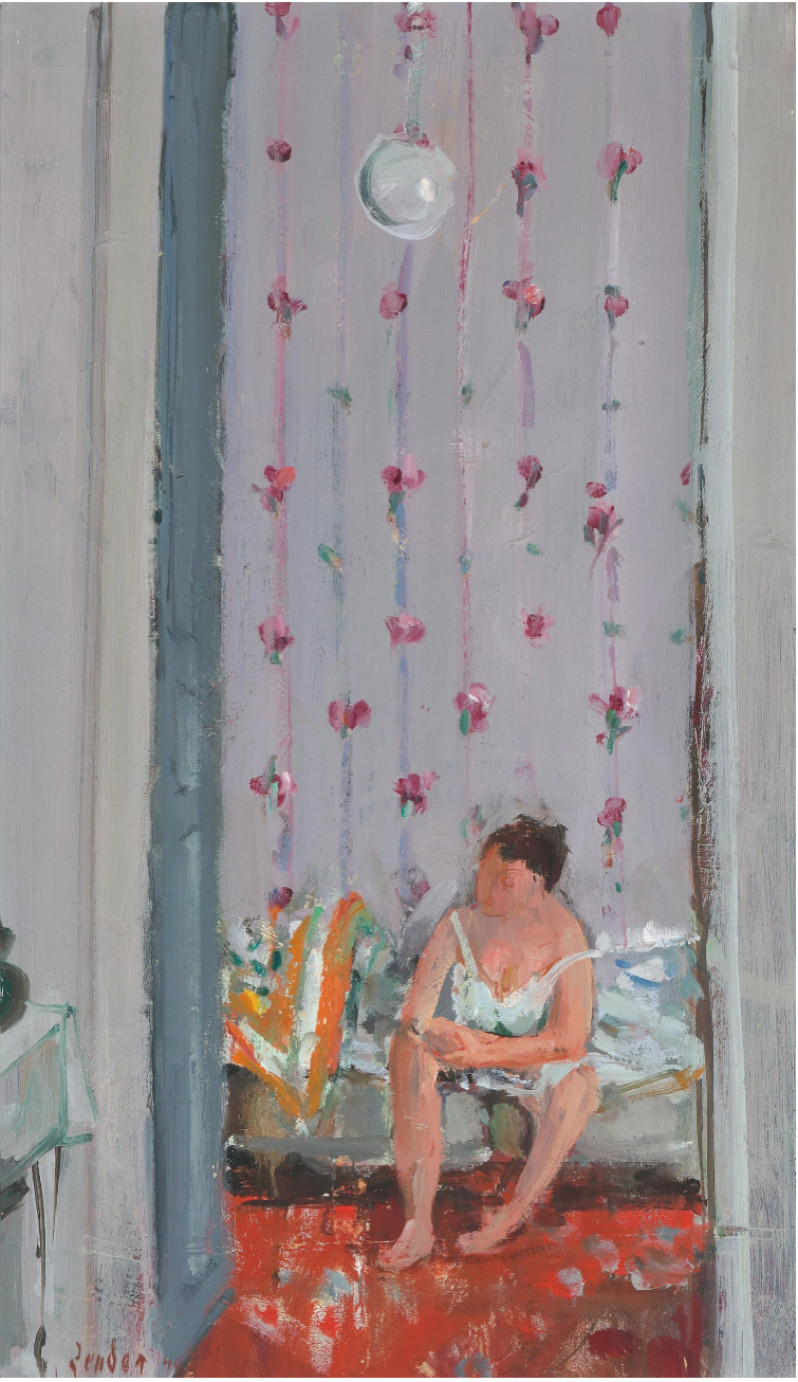 Interieur (Idelette Bäschlin im Hotelzimmer), 1949.