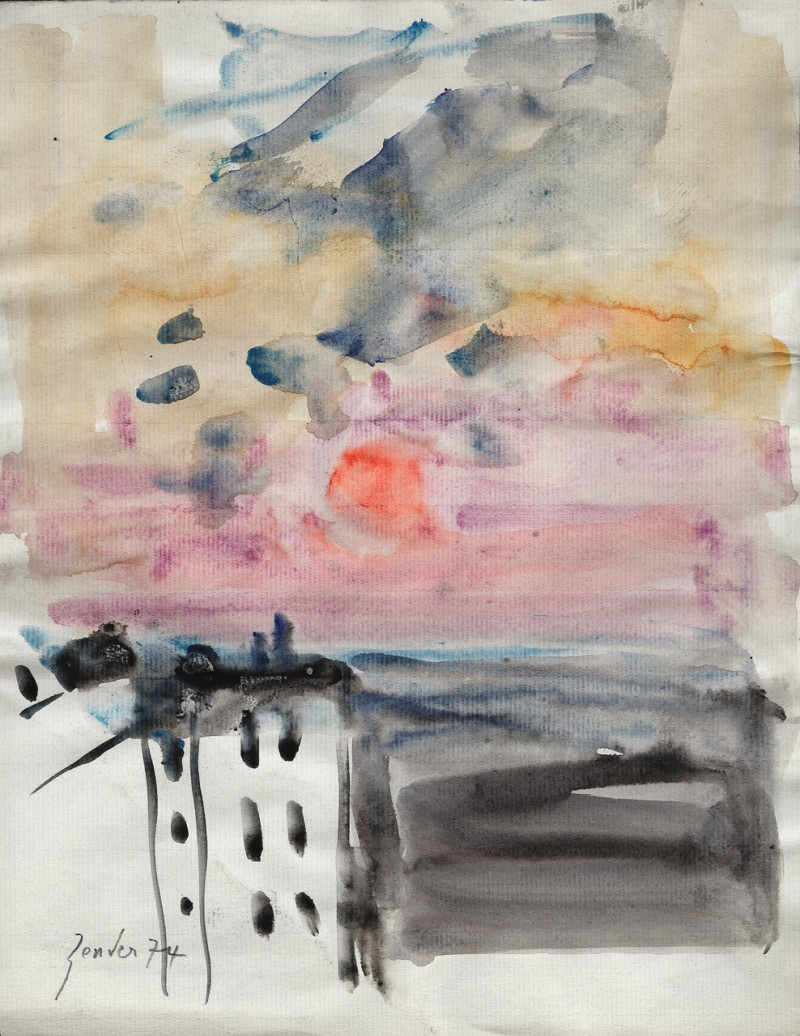 Studie, Ausblick aus dem Fenster, 1974