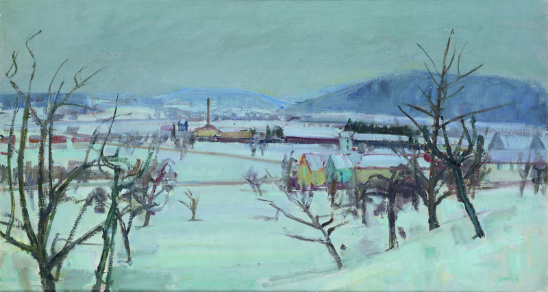 Zinzikon im Schnee III, 1943