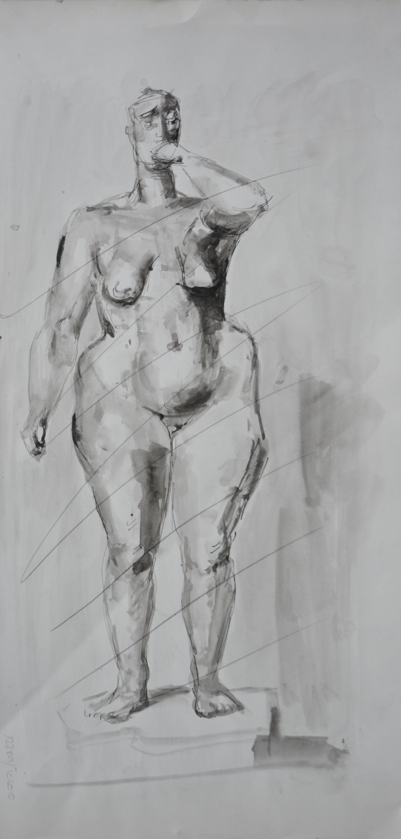 Stehender weiblicher Akt